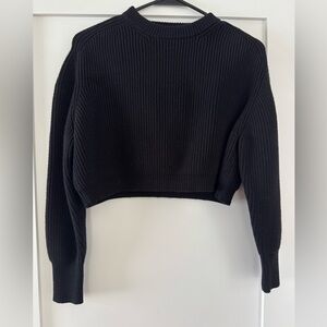 Zara Cropped Ribbed Sweater